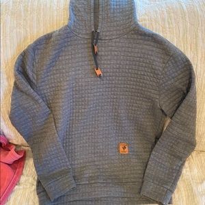 Grey Quilted Sweatshirt